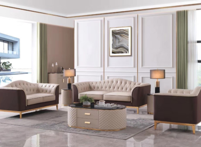 Luxury Furniture Sofa set Couch Sofa Decoration Upholstery 3+2+1 Seater + Coffee table